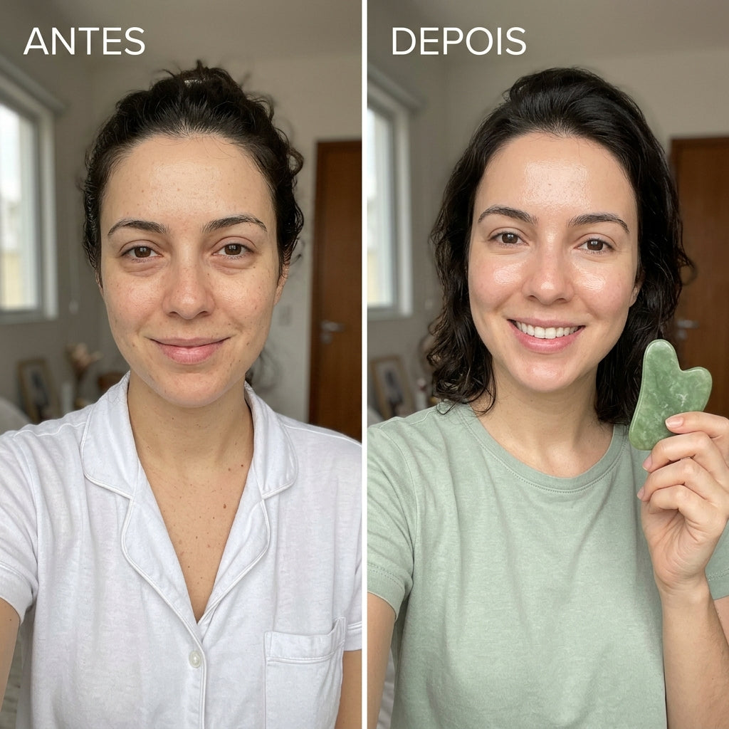 Evolução Gua Sha Olheiras - Juliana